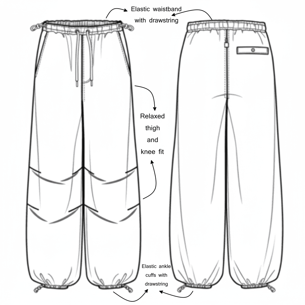Parachute fit illustration