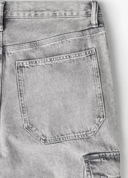 Denim Cargo Jeans