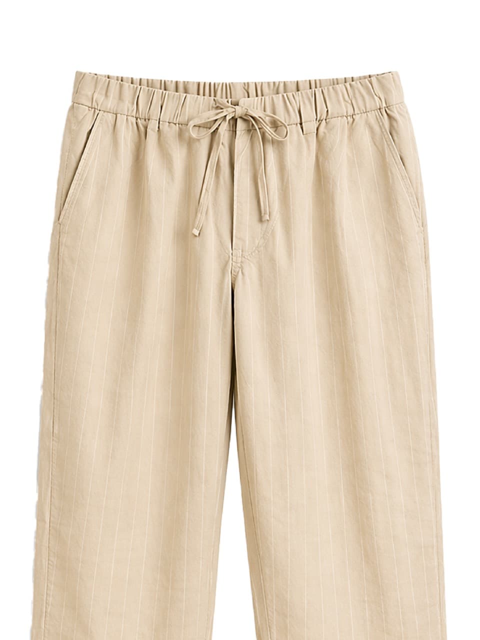 Men’s Loose Fit Bell Rib Linen Pants
