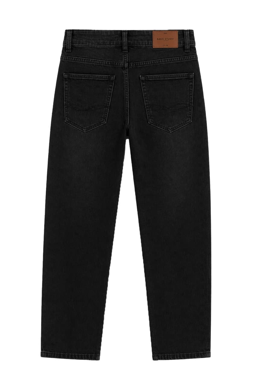 Men’s Ankle Fit Black Shades Jeans
