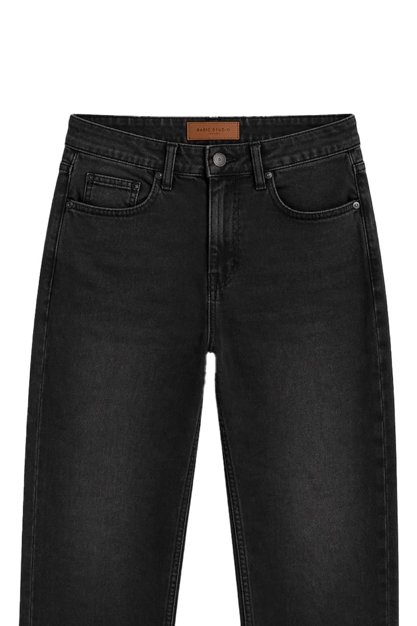 Men’s Ankle Fit Black Shades Jeans